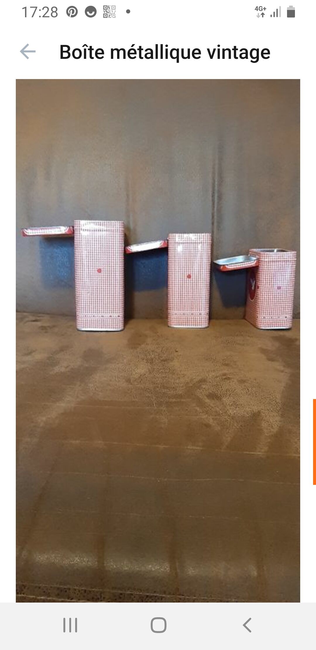 Vintage metal box