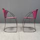 Vintage pink 'linda' dining chairs by Arrben, 1980s - set of 4