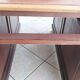 Vintage double-sided mahogany desk with 18 drawers.