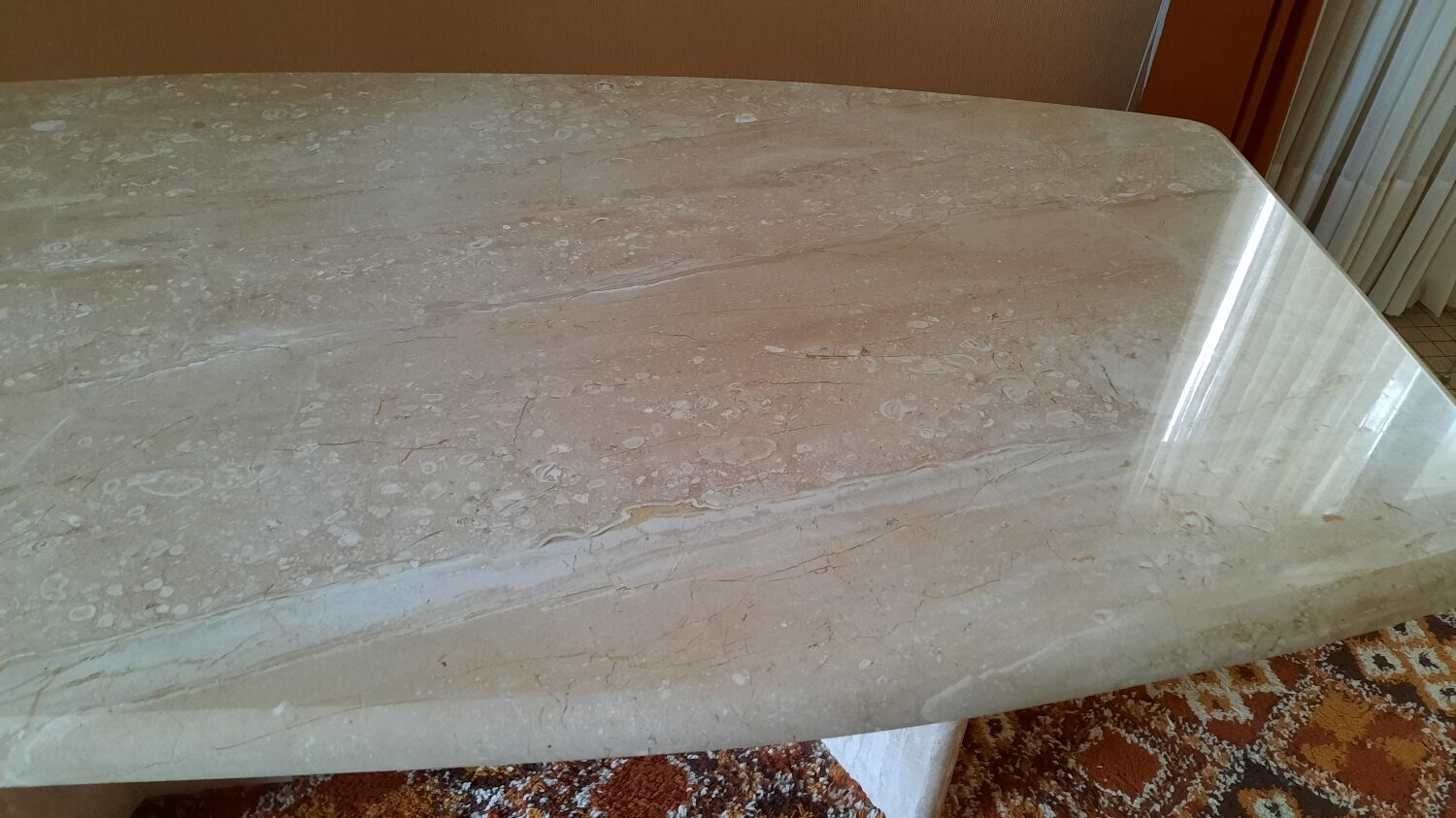 Travertine table