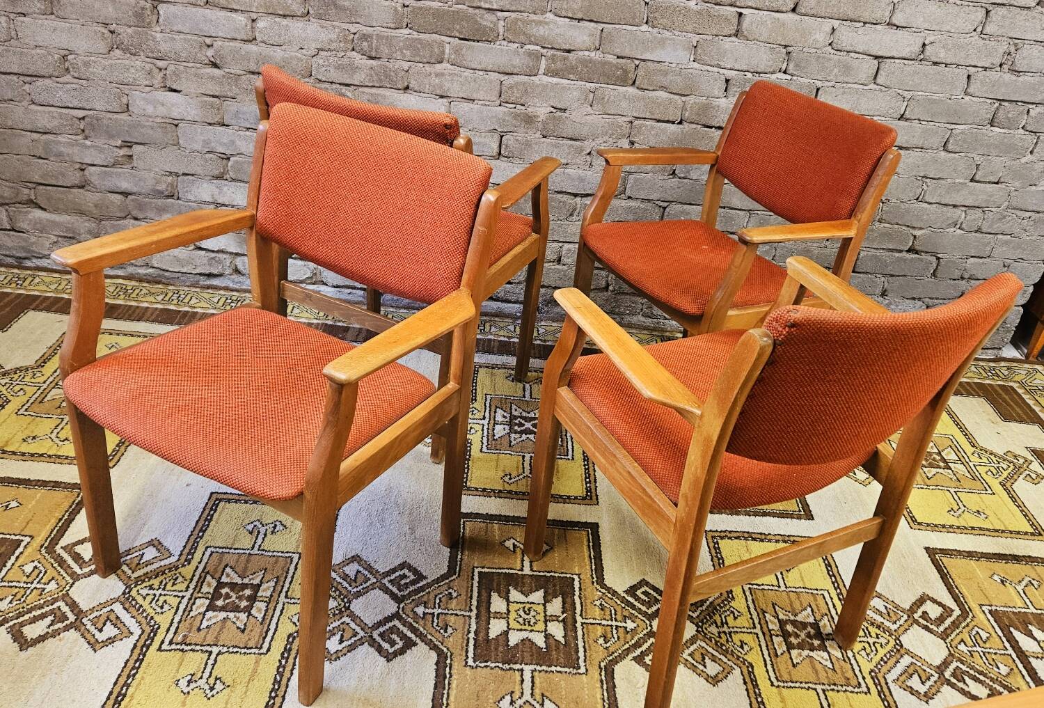 Set de 4 fauteuils casala 1970 vintage