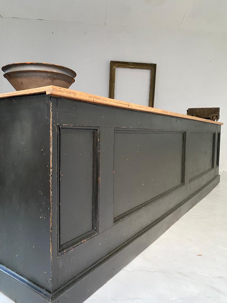Antique victorian shop counter