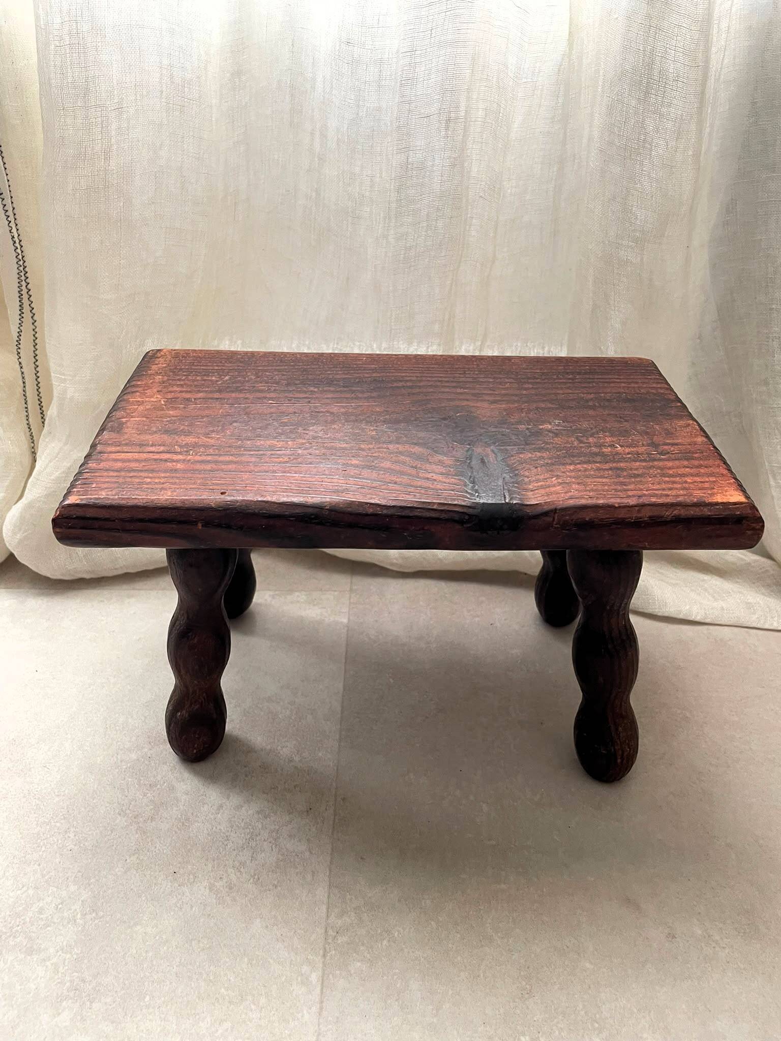Tabouret bois vintage