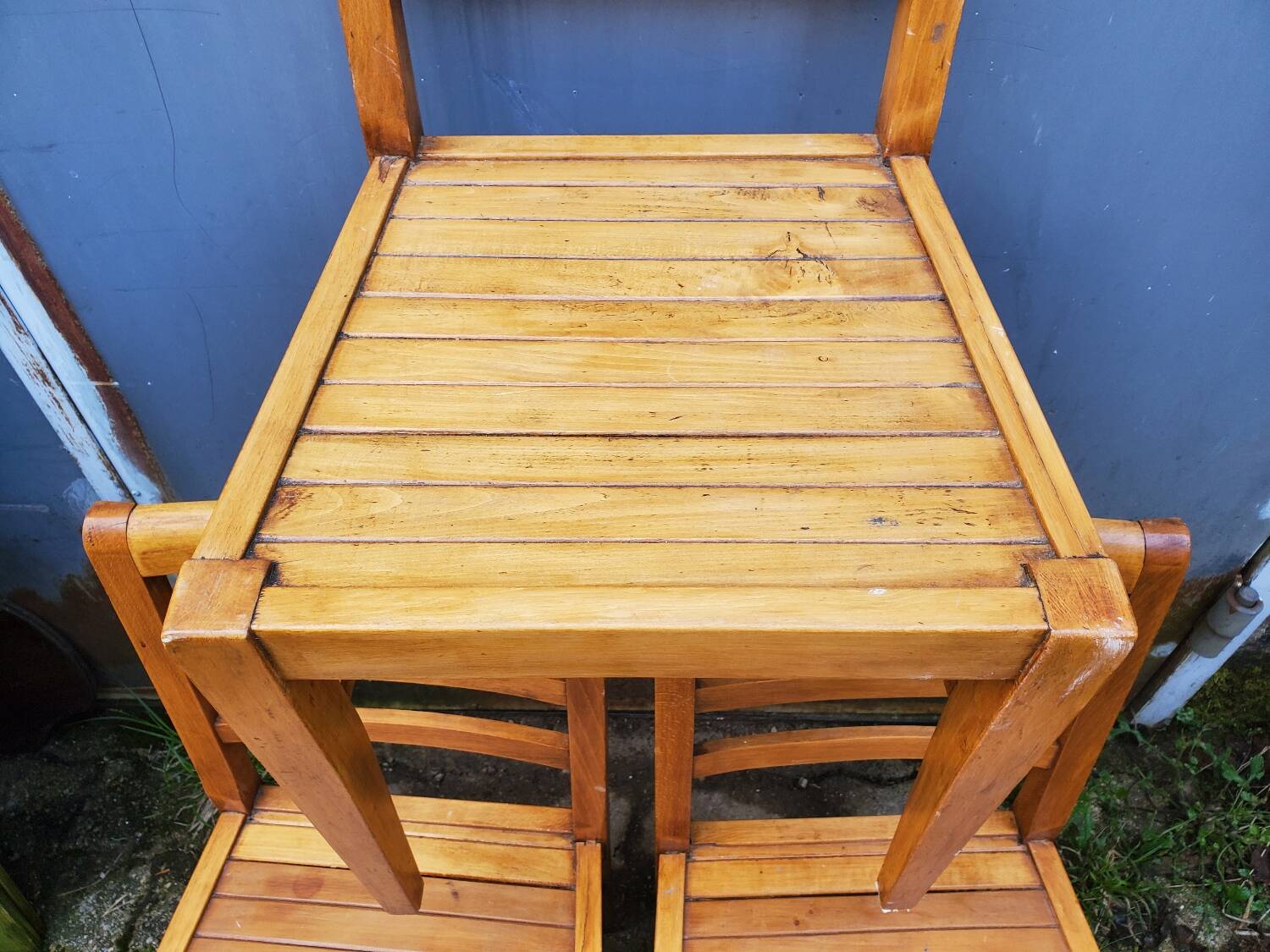 Trio of chairs 1940/50 by René Gabriel