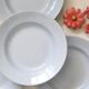 Set of 4 Moulin des Loups soup plates, vintage French, rustic