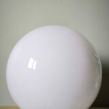 Vintage white opaline round lamp globe pendant ceiling lamp