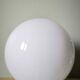 Vintage white opaline round lamp globe pendant ceiling lamp