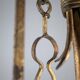 Sculptural Gilded Wrought Iron Fireplace Tool Set, 1960s