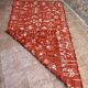 Handmade wool Berber rug – Bohemian orange Moroccan kilim