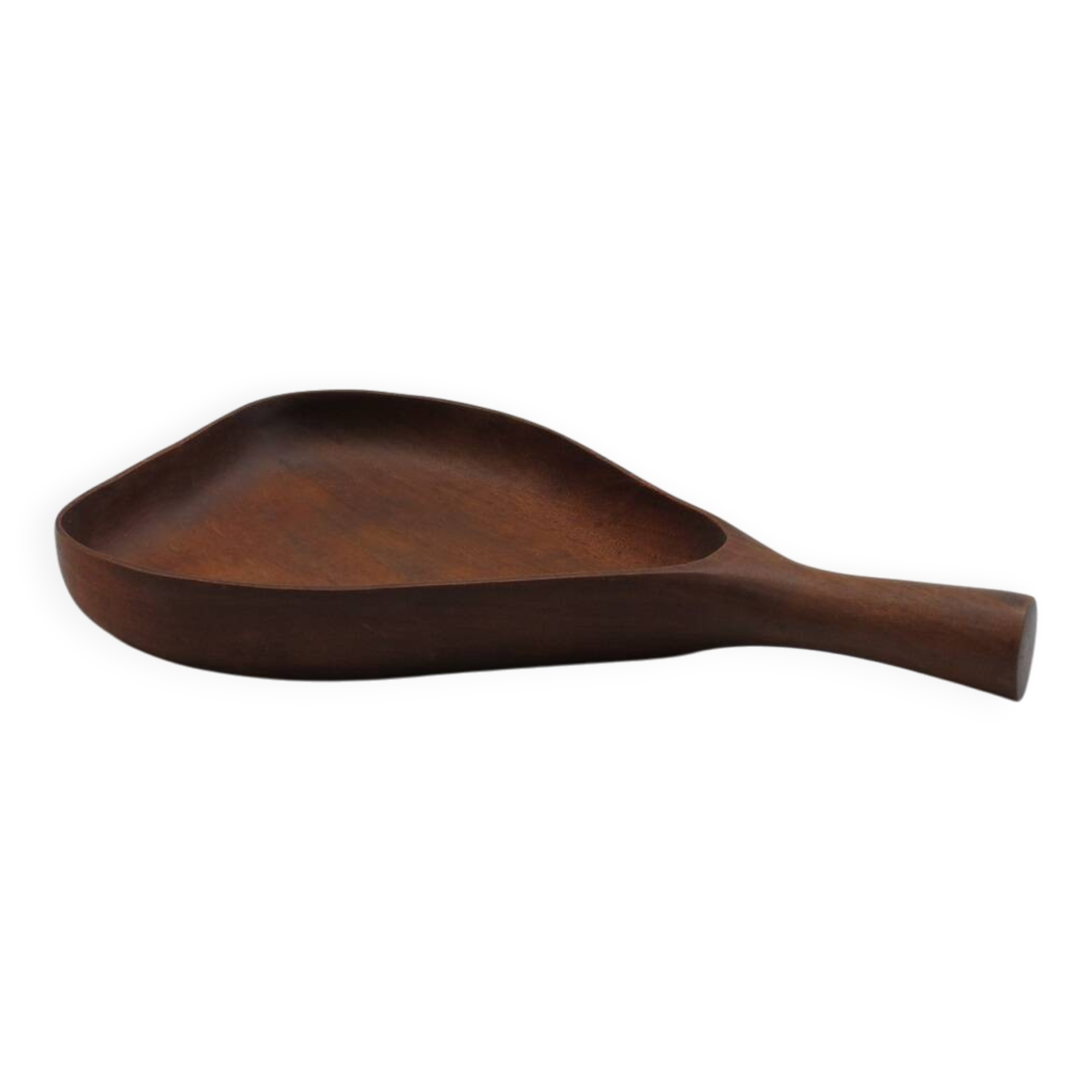 Large Teak Dish With Handle Midcentury 1960s