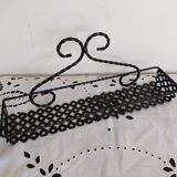 Spice rack in black openwork metal
