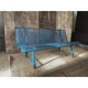 Public garden metal bench in 1950s