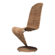 Sculptural "S" chair made of banana leaves by Marzio Checchi