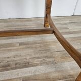 Extendable Art Deco table in olive root