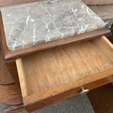 Pair of vintage Art Deco bedside tables 1950s