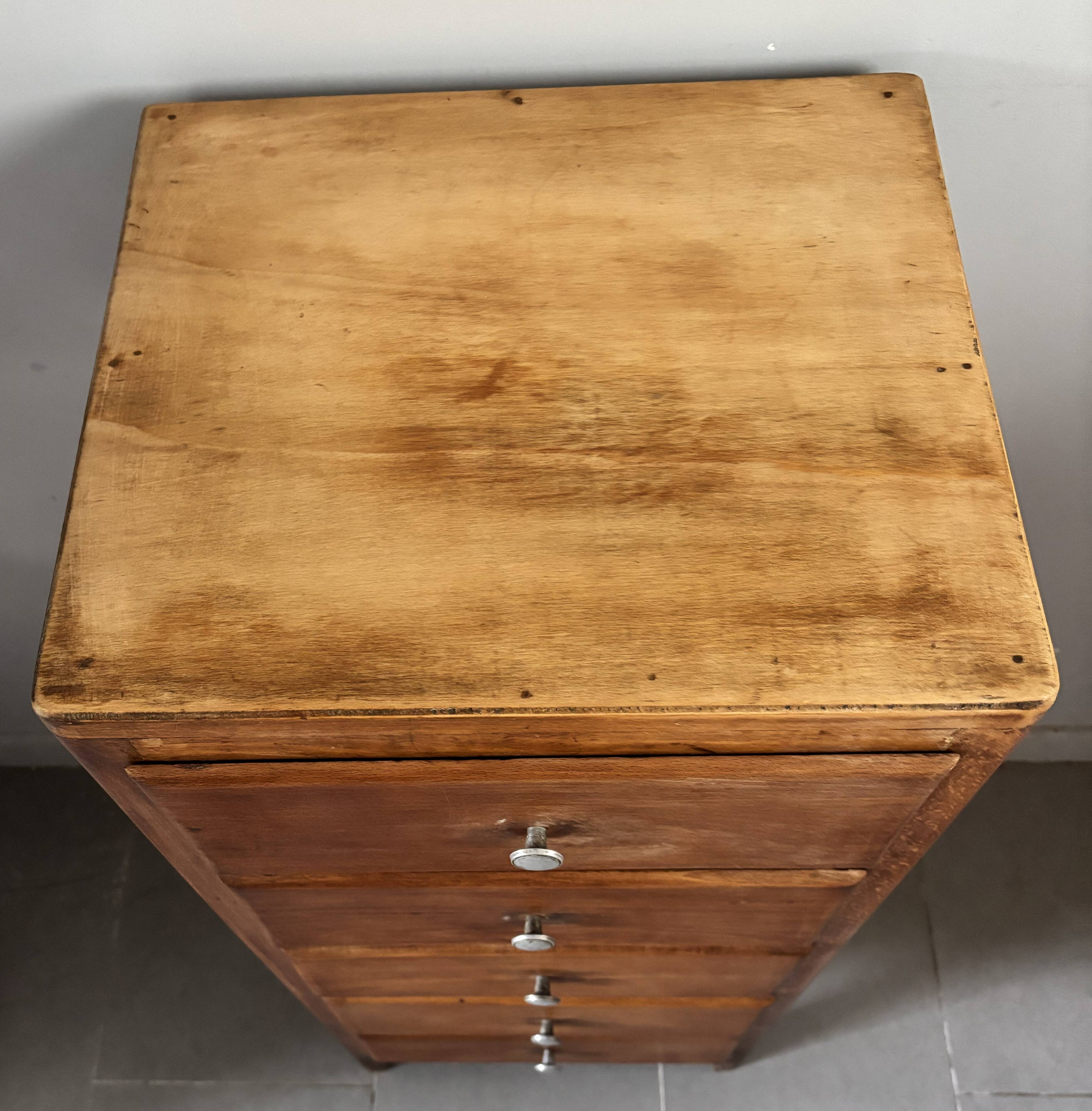 Vintage 1960s oak chest of drawers
