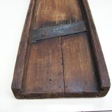 Old kitchen mandolin in wood and iron double blades