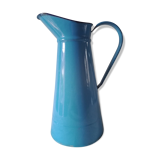 Old broc in blue enamelled sheet metal