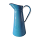 Old broc in blue enamelled sheet metal