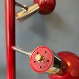 Vintage Wilko Eyeball Floor Lamp in Bordeaux Red | Space Age Lamp