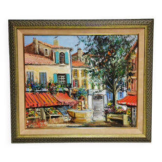 Painting / Oil on canvas signed. Aix en Provence