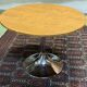Round coffee table chrome foot, 70s