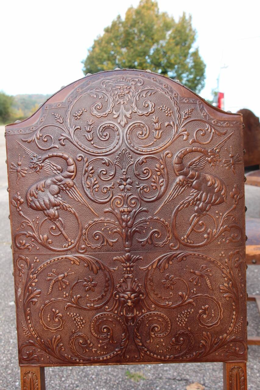 set of twelve Cordoba leather chairs from the 19th century