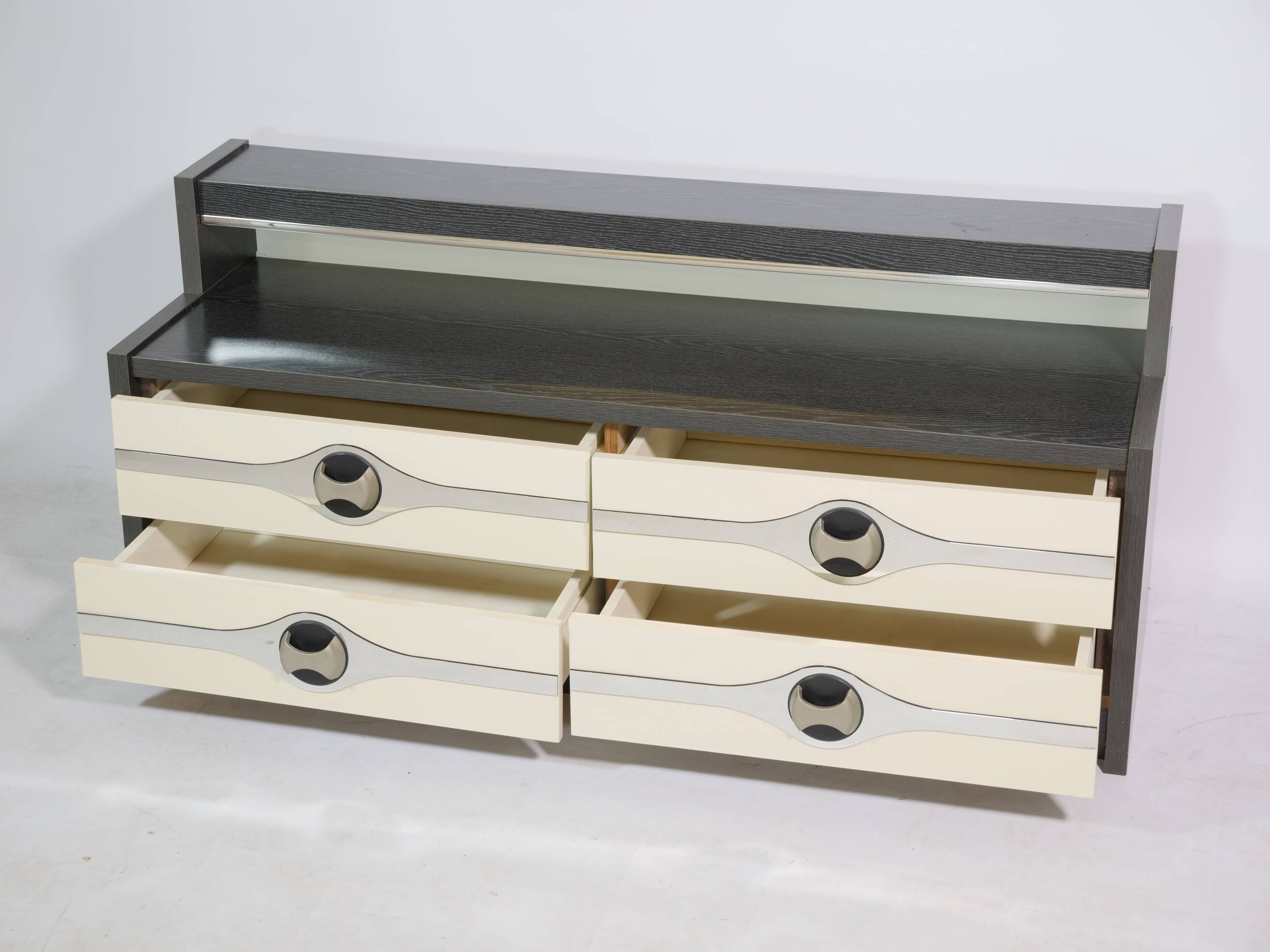 Modernist space age drawer sideboard chest of drawers cabinet 70s