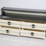 Modernist space age drawer sideboard chest of drawers cabinet 70s