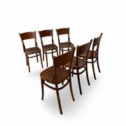 Set of six Authentic antique bentwood chairs, Antonio Volpe
