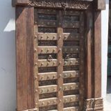 Porte Indienne Ancienne Vieux Teck