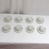 Set of 8 cups with Bavaria porcelain saucers stamped dimension: height -5cm- D -9.5cm