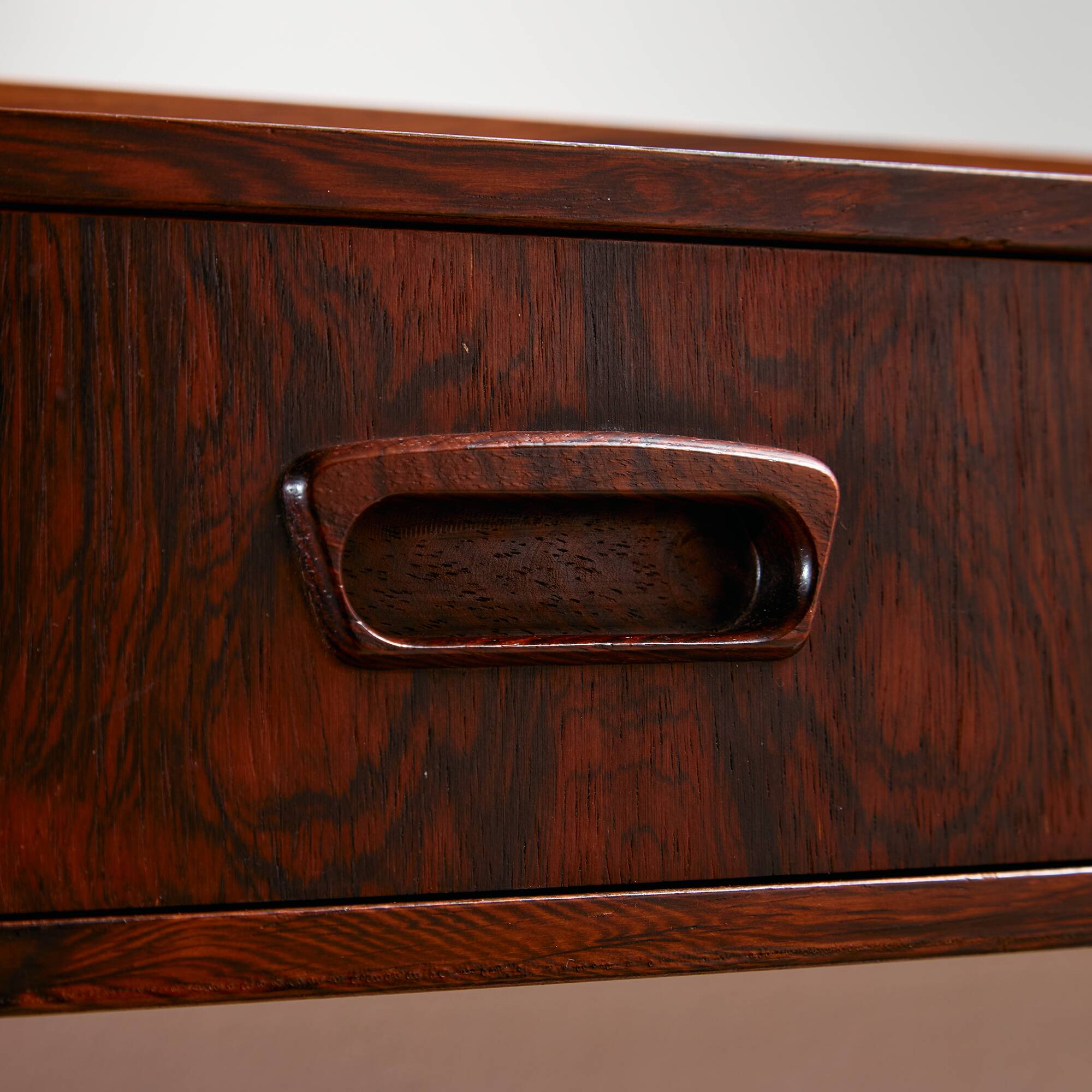 Rosewood framed mirror, Set of 2