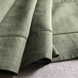 Old Sheet in Pure Khaki Linen Thread