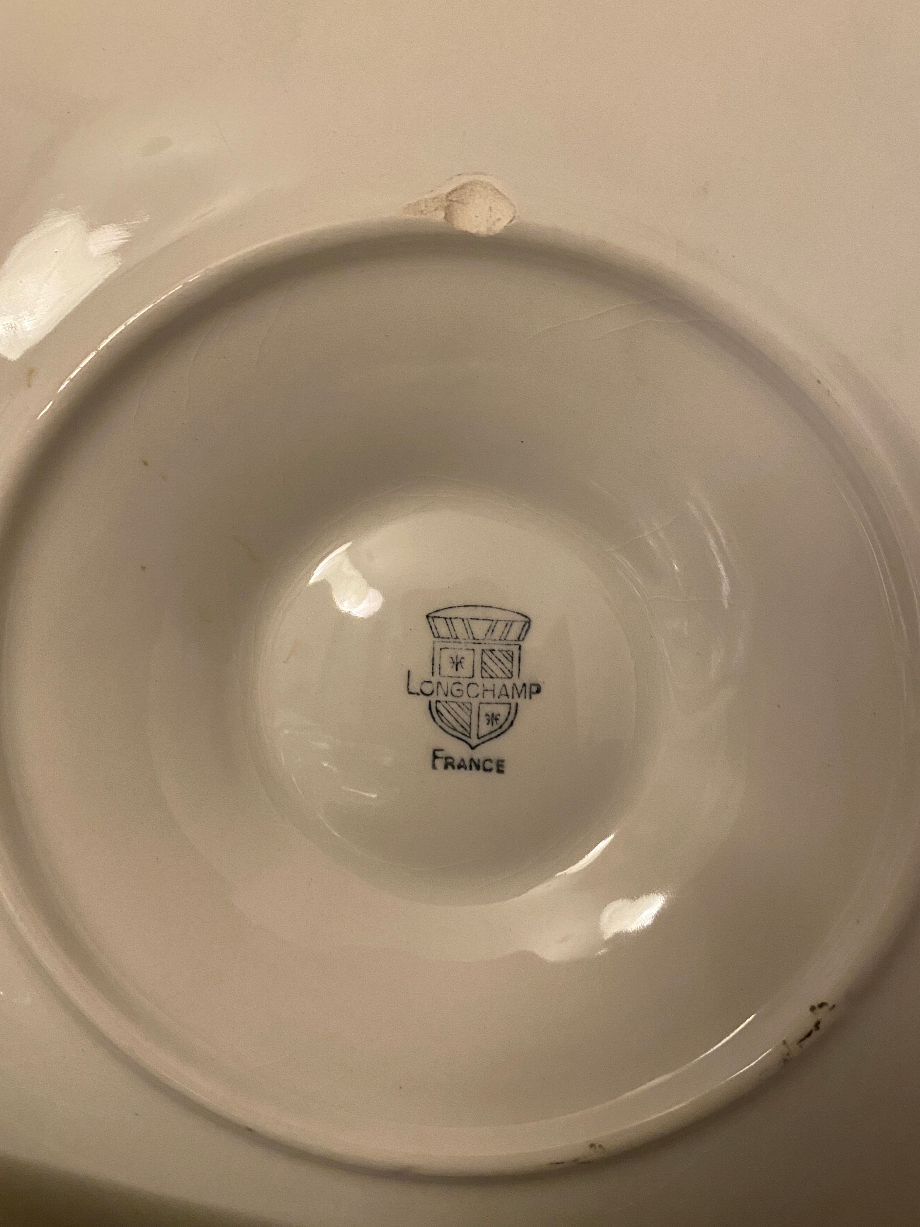 Set de 4 assiettes à huîtres Longchamp