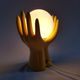 Lamp 2 hands holding a globe ceramic 70