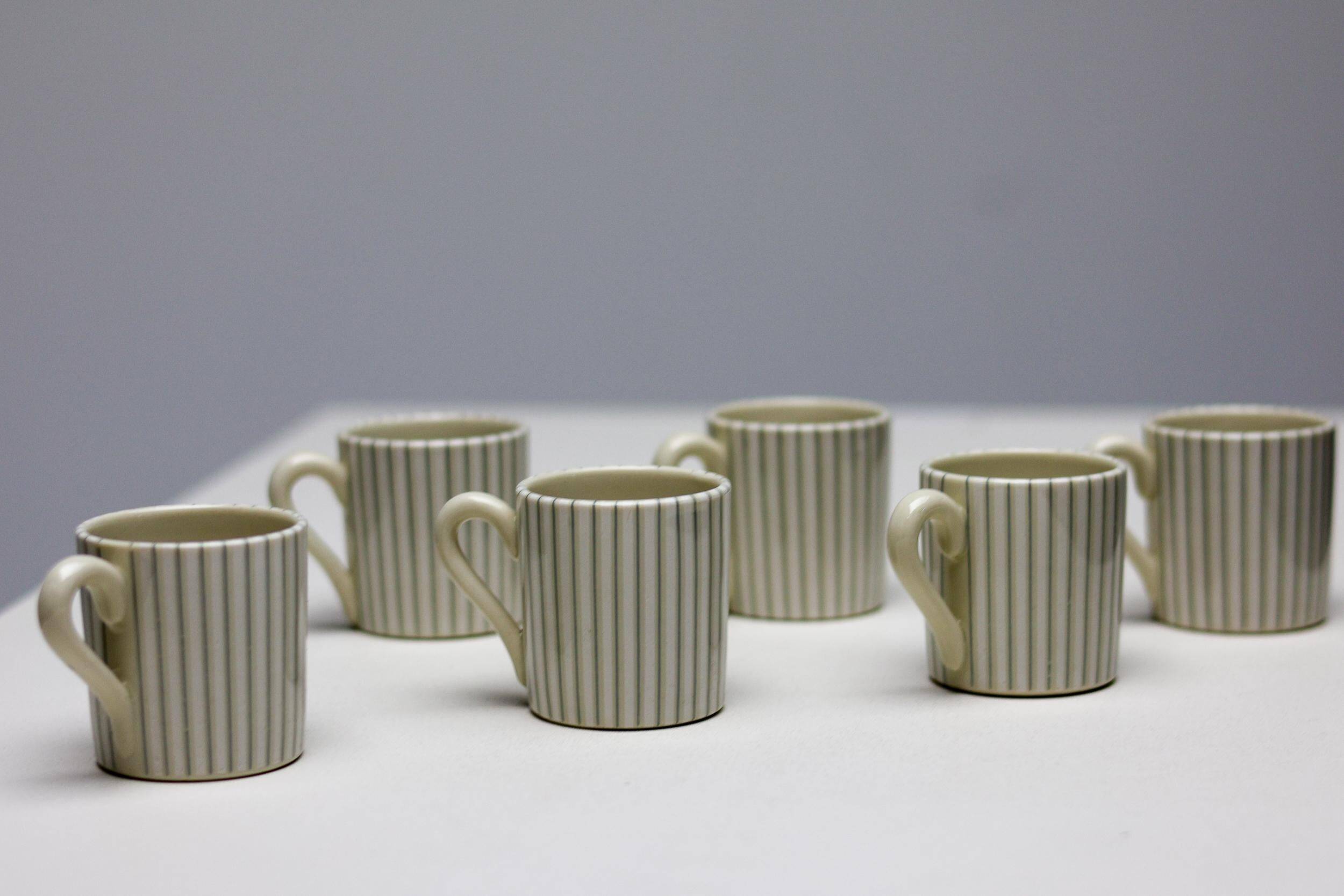 Ensemble de six tasses à expresso George Nelson, mi-siècle moderne