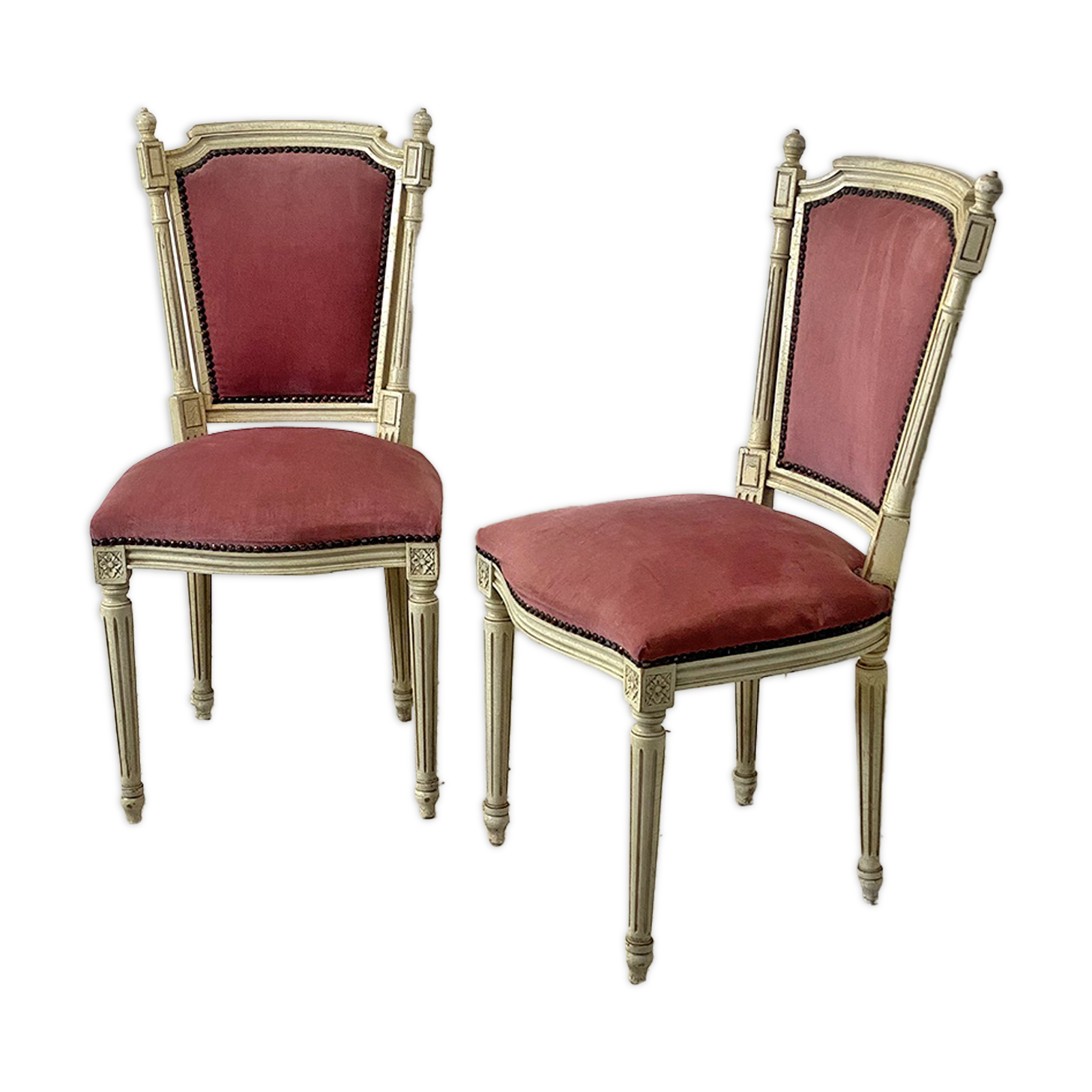 Pair of Louis XVI style armchairs