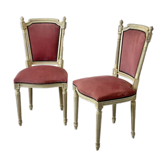 Pair of Louis XVI style armchairs