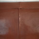 Leather art deco sofa