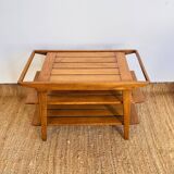 Scandinavian wooden serving trolley by René-Jean CAILLETTE