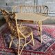 Vintage Louis Sognot rattan dressing table and chair - 1960s