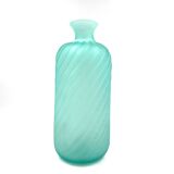 Gino Cenedese, Murano frosted glass aqua green vase, Cenedese, Murano Italy 1970s