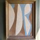 Abstract painting on wood panel