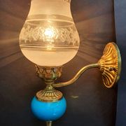 Pair of antique gold wall sconces