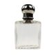 Art Deco hip flask, crystal, France, 1930s
