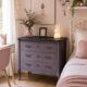 Classic commode with a violet patina