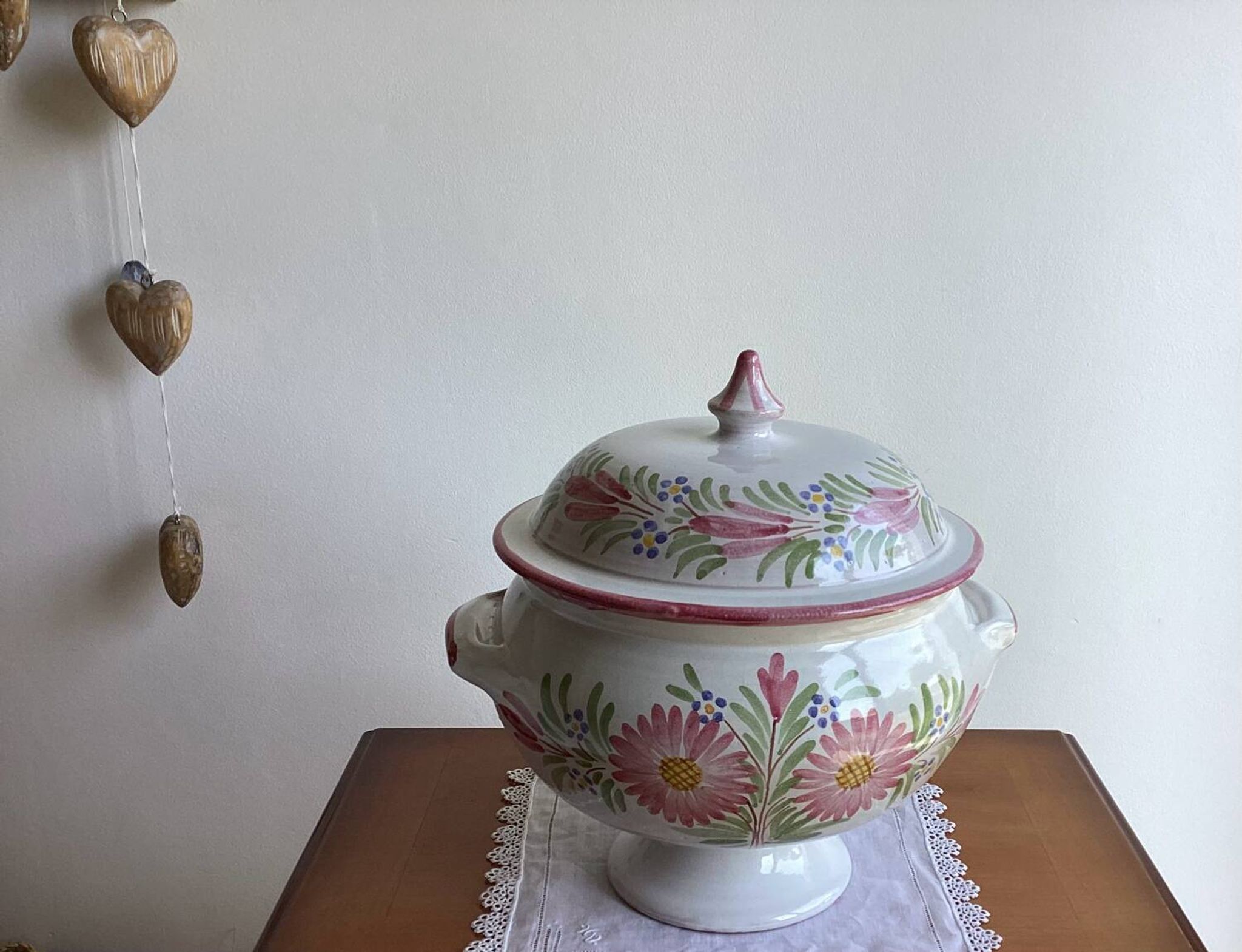 Soupière  poterie émaillée Vintage