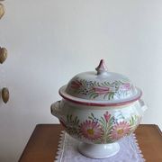 Soupière  poterie émaillée Vintage