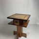 Dutch art deco Amsterdam school oak and coromandel side table, 1930s